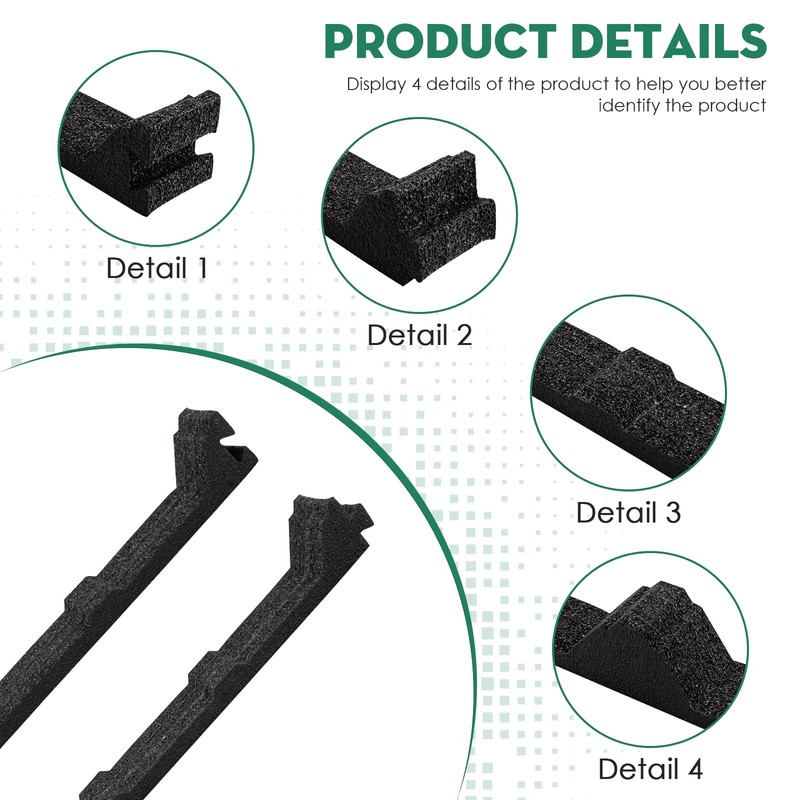 SuperDi 9in Inside R Panel Metal Roof Foam Closure Strips