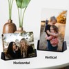 Boxalls 2 Pack Acrylic Picture Frames 6x8 with Translucent Black
