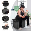 DocSafe Storage Ottoman with Lock,Fireproof Folding Ottoman Foot Rest Stool