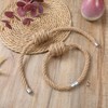Wanmu 2 Pcs Mini Magnetic Curtain Tiebacks, Boho Jute Curtain