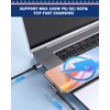 ShineeKee 90 Degree Right Angle USB C Adapter 40Gbps Data