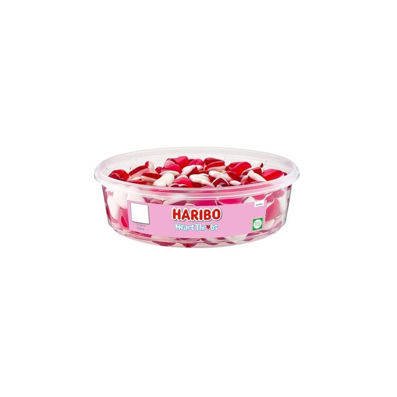 Haribo Heart Throbs 150pcs 480g Tub (Pack of 1