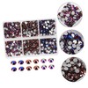 VILLFUL 1440pcs Rhinestones for Needlework Crafts Flatback Glass Gems Bulk