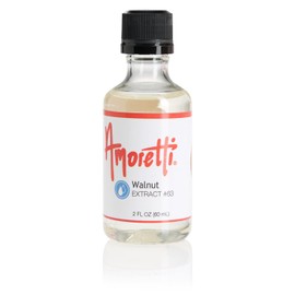 Amoretti - Walnut Extract Water Soluble 2 oz - Highly Concentrated & Perfect For Pastry, Savory, Brewing, and more, Preservative Free, Vegan, Kosher Pareve, Keto Friendly