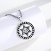 Twoowl Nordic Viking Necklace for Women Men 925 Sterling Silver