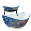 YHOSSEUN Chip and Dip Serving Set, Ceramic Chip Dip Bowls