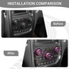 PDKLIN AC Volume Switch Knob Trim Ring Compatible with Dodge