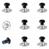 16pcs Snowboard Binding Screw Set, M4x7.5mm Snowboard Binding Hardware Metal