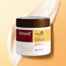 Hair Mask Karseell Collagen 16.9 OZ 500ml Deep Conditioner Coconut Oil Keratin Mask for Dry Damaged Hair Color Treated Hair Curly Hair Bleached Hair for All Hair Types