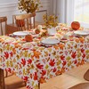 Fall Tablecloth 60'' x 84'' Rectangle, Fall Decorations for Home