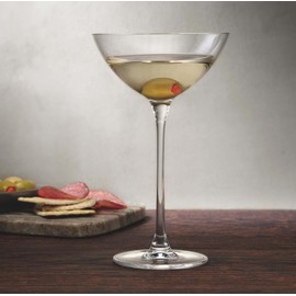 The Coupetini Cocktail Glass - Unique Coupe and Martini Hybrid, 2-Piece Set for Serving Cocktails with Conversation (Gift Box Collection)