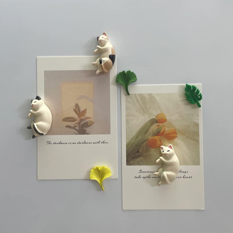 Cute 6 Pack Fun Cat Refrigerator Magnets Office Magnet Cute