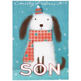 NIQUEA.D, Dog with Scarf Christmas Card