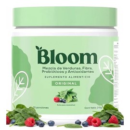 Bloom Nutrition Super Greens, Jugo Verde  Suplemento con Probioticos, Prebioticos, Fibra, Enzimas Digestivas, Superfoods y Antioxidantes  Sin Azúcar  