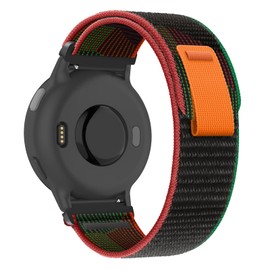 SumRioo 20 mm Strap for Garmin Vivoactive 5/3/3 Music/Venu/Venu 2 Plus/Sq/Sq Music/Sq2/Sq2 Music, Nylon Sport Band for Garmin Forerunner 55/245/245 Music/645/645 Music, Mosaic