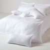 HOMESCAPES White Pure Egyptian Cotton Euro Size Pillowcase 60 x