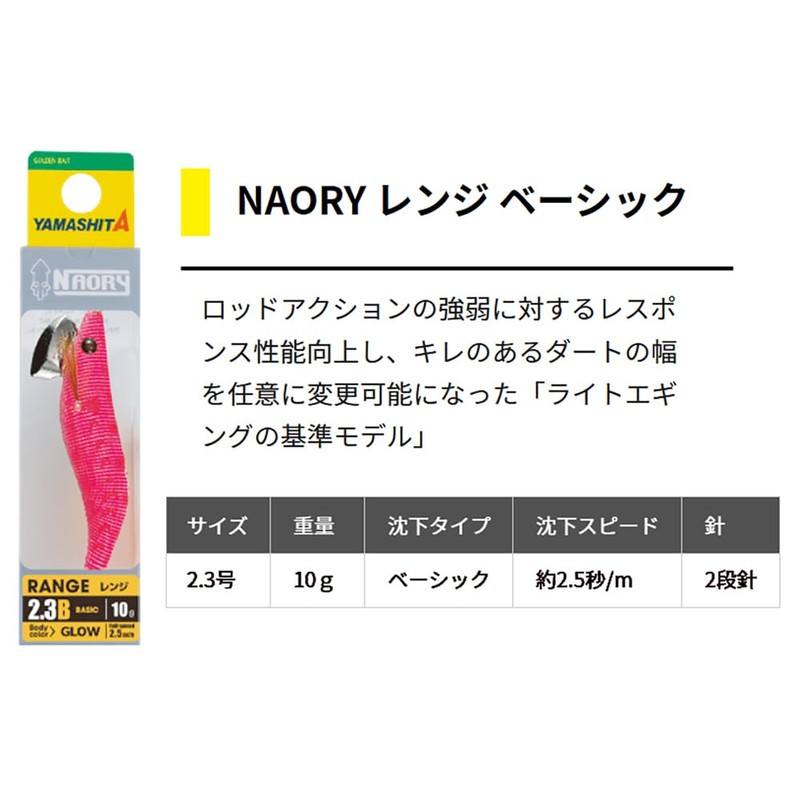 YAMASHITA NAORY Range 2.3B 012 Red Shrimp NRRA23B012AEBA