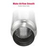 UPOWER 3" Inlet&Outlet Exhaust Resonator,9" Overall Length Center Straight Through