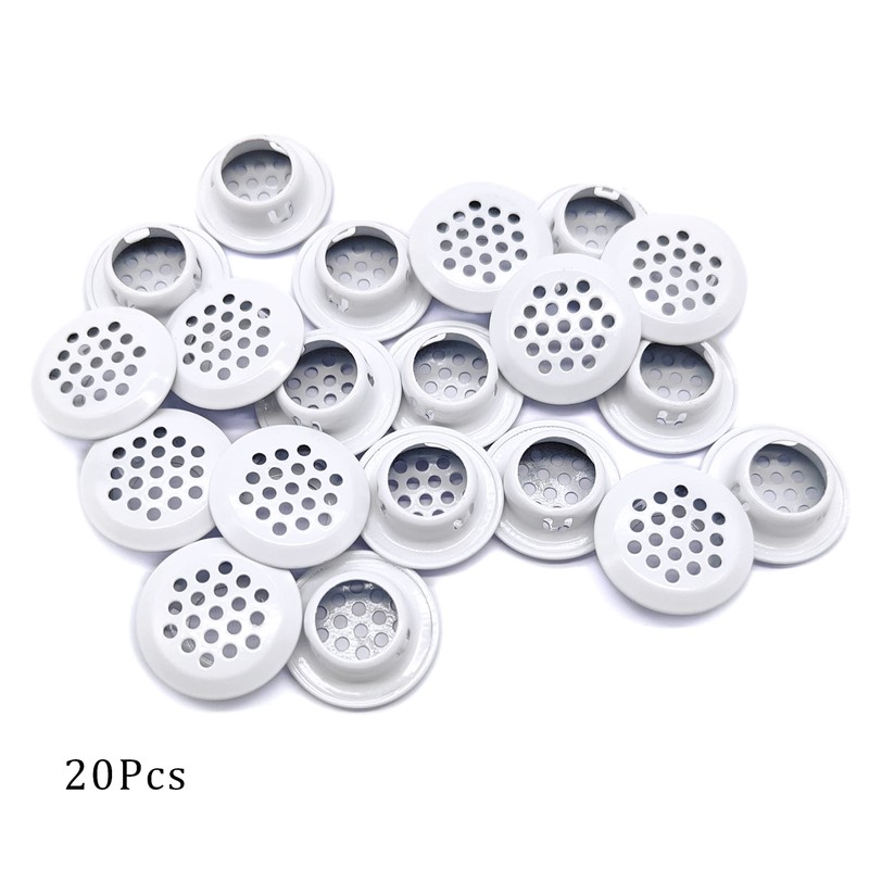 20Pcs Air Vents 19mm Circular Soffit Vent Stainless Steel Round
