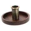 STOBAZA Moxa Sticks Holder Walnut Moxibustion Base for Secure and