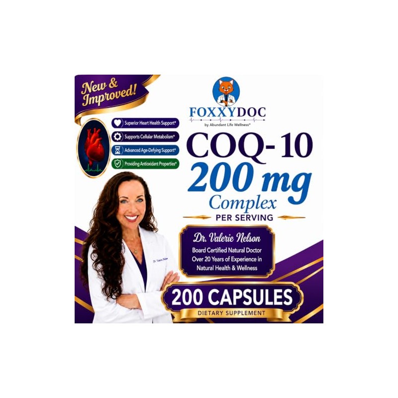 Foxxy Doc CoQ10 - Coenzima Q10 - 200 mg -