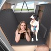 Back Seat Extender for Dogs with Larger Pet Car Barrier, Upgrated Firm Frame Dog Seat Cover for Back Seat Hard Bottom Holds 400lbs, Waterproof Dog Travel Bed Backseat Cover for Dogs in Car for Car&SUV