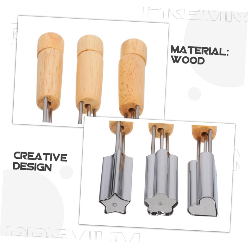 ABOOFAN 1 Set Flower Shaped Cupcake Corer Set Cookie Cutter