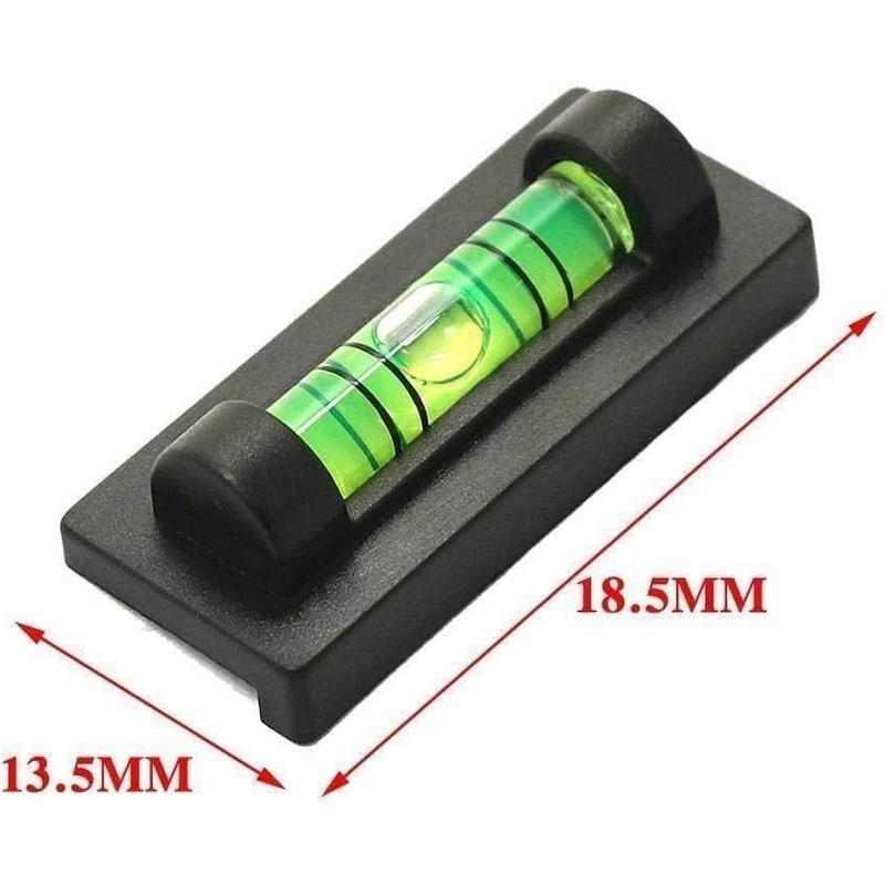 Black 1 x G6L2 Portable Magnetic Spirit Level Small Mini