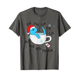 Tea Rex Christmas, Relax Blue Dino in Tea Cup T-Shirt