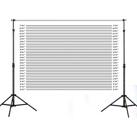 PHMOJEN Murder Mystery Backdrop 5x3ft Police Lineup Height Charts Banner Decoration Background for Birthday Bachelorette Party BJDSXPH24