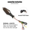 Unbranded 4x M10 Arrow Universal Motorcycle Flowing Turn Signal Light