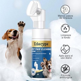 Limpiador de Patas para Perros y Gatos, Lavapatas Espumoso sin Aclarado con Cepillo Incorporado para Patas Sucias y Embarradas,Espuma Limpiadora para Pies De Mascotas Cuidado Diario Post