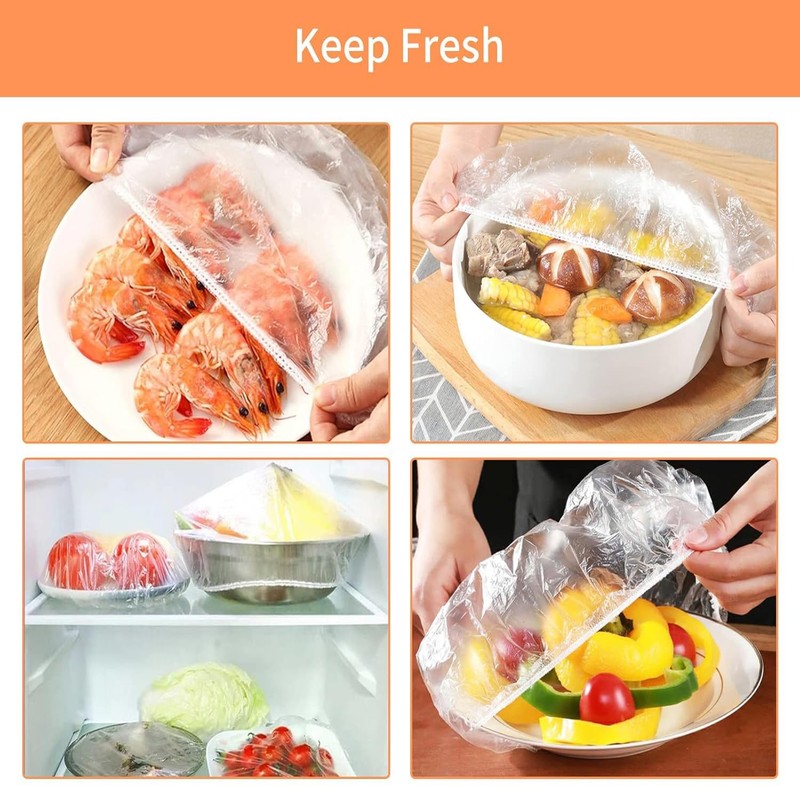 Canvas Trend Disposable Shower Caps, 44cm Plastic Elastic Bath Cap