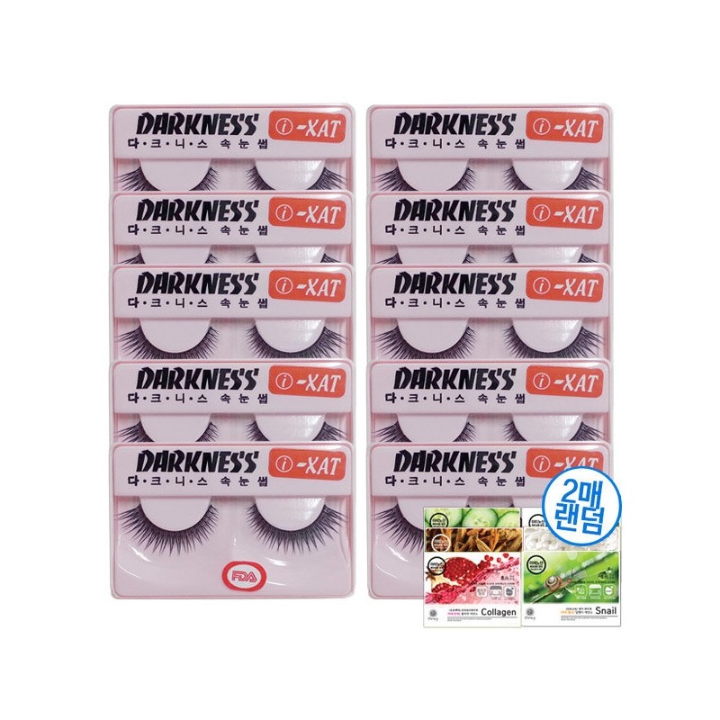 Darkness Eyelashes i-XAT 1st Set/Adhesive/False Eyelashes/Celebrity / 다크니스 속눈썹 i-XAT