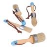 4PCS Paint Brush Bristles Wooden Handle for Furniture Tables Chairs
