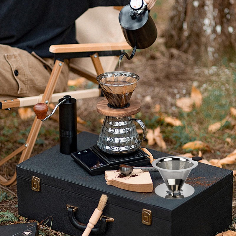 Coffee Filter, Reusable Pour Over Coffee Filter Made of Stainless