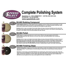 Speedokote Step 1, SS-685 Rubbing Compound Removes 1200 Grit, Fast Cut, No Dry-Out, 1 Quart