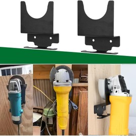 TOPOWN 2 Pieces Angle Grinder Holder Wall Mount Storage Hanger Organizer for Grinder Cutter Polisher Suitable for Garage Workshop Machine Shop