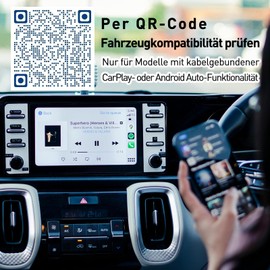 SwartLife Android Car Wireless Adapter & A-pple Carplay Wireless Adapter, Wireless 2 in 1 Wireless Carplay Convert Wired Android Car/Carplay to Wireless, Plug & Play for 99 Percent of Cars