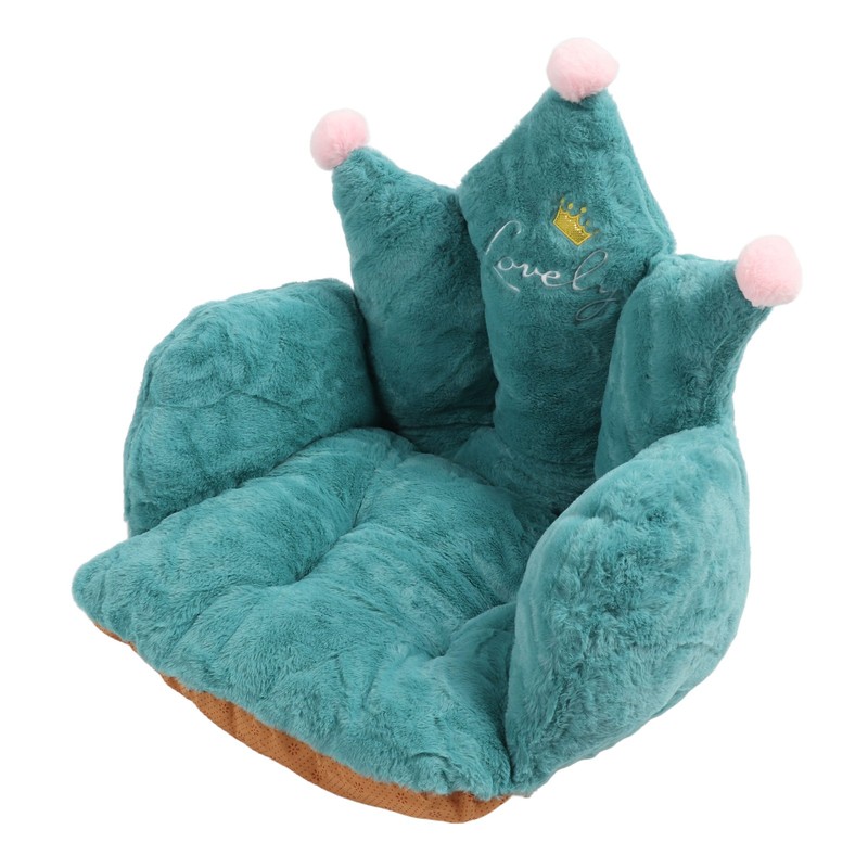 Office Chair Cushion Semi Enclosed Crown Shape Polyester Fiber Seat