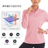TACVASEN Women's Rash Guard, Dry Shirt, UV Protection, Long T-shirt,