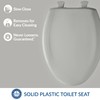 Bemis Classic Colors Slow Close Toilet Seat, Easy Clean Hinges