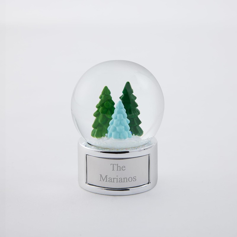 Things Remembered Engraved Tree Trio Mini Snow Globe (Free Customization),