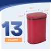 Furniture of America Verbena 13 Gallon Metal Household Trash Can