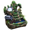 Rockery Fountain Indoor Tabletop Water Fountain Desktop Mountain Cascading Waterfalls