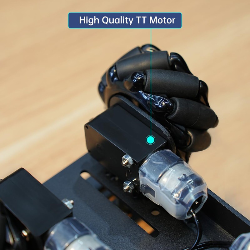 LewanSoul Mecanum Robot Chassis Car Kit with 360° Omnidirectional Wheel,