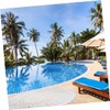 Alipis Beautiful Round Mandala Beach Towel White Microfiber Multi-Purpose for