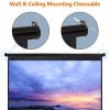 100" Projector Screen Manual Pull-down 16:10 Hd Projection Screen Office