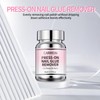 Press-On Nail Glue Remover, 80ml/2.71 fl.oz, Separate Bottles Design (Leak-Proof),