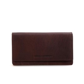 Spikes & Sparrow Women's Kentucky Bi-Fold Wallet, Dark Brown, dark brown